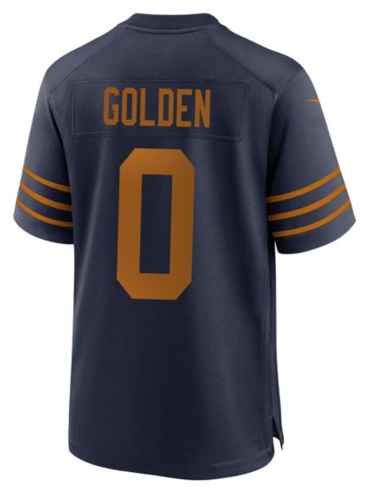 Men 2025 Green Bay Packers 0 Golden blue Classic Nike game NFL Jersey